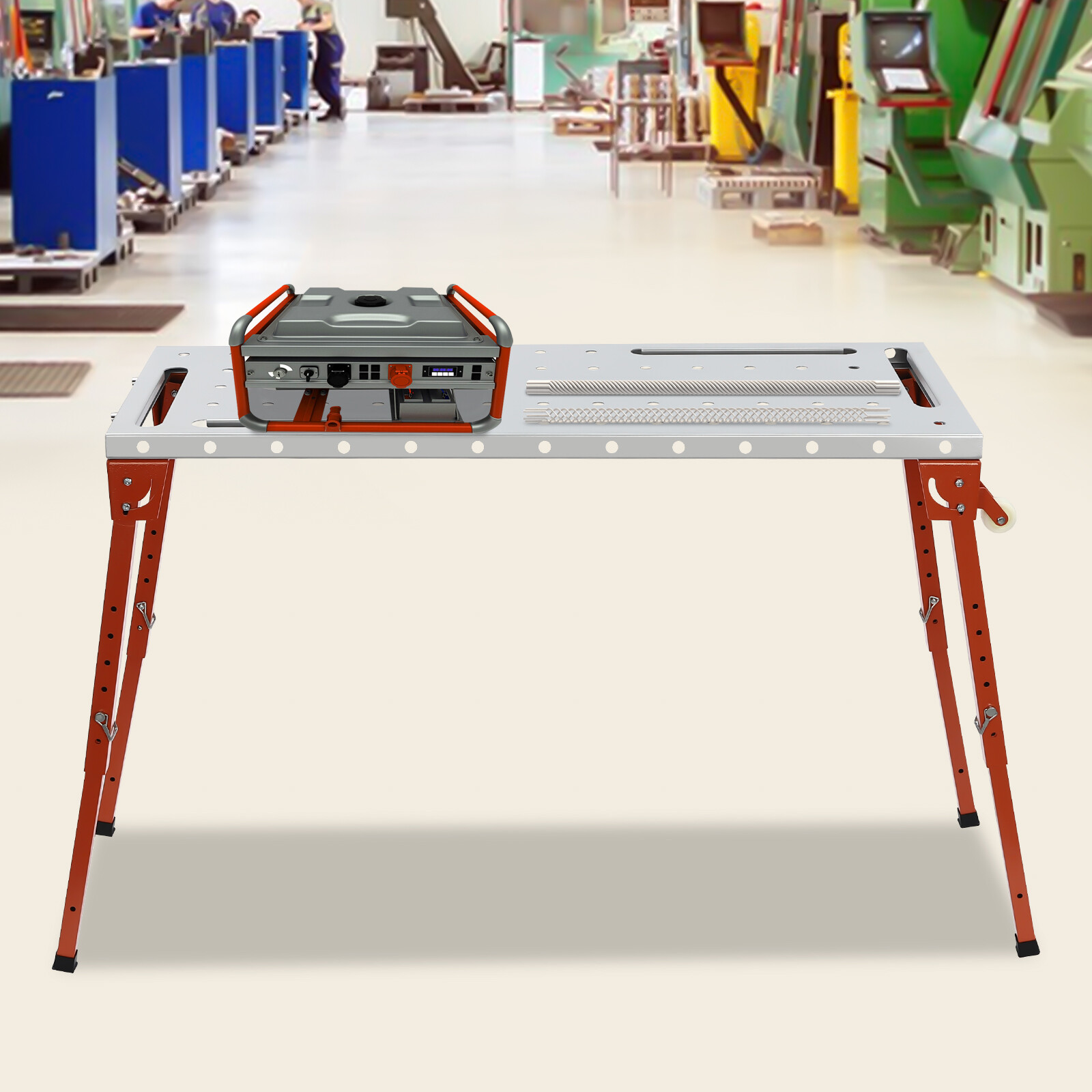 Portable Welding Workbench Table Adjustable Height Folding Work Bench Sawing NEW