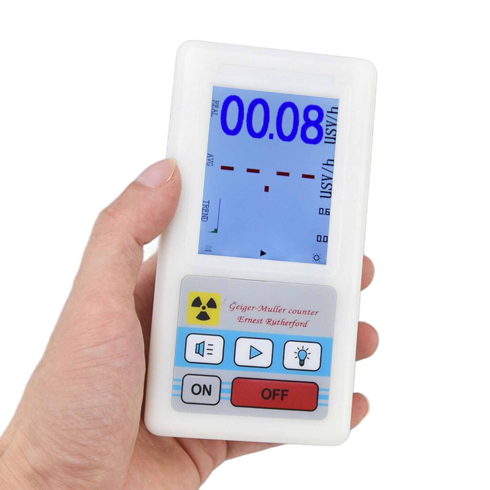 BR‑6 Geiger Counter Multifunctional Radioactive Detector Easy Reading ACCURATE