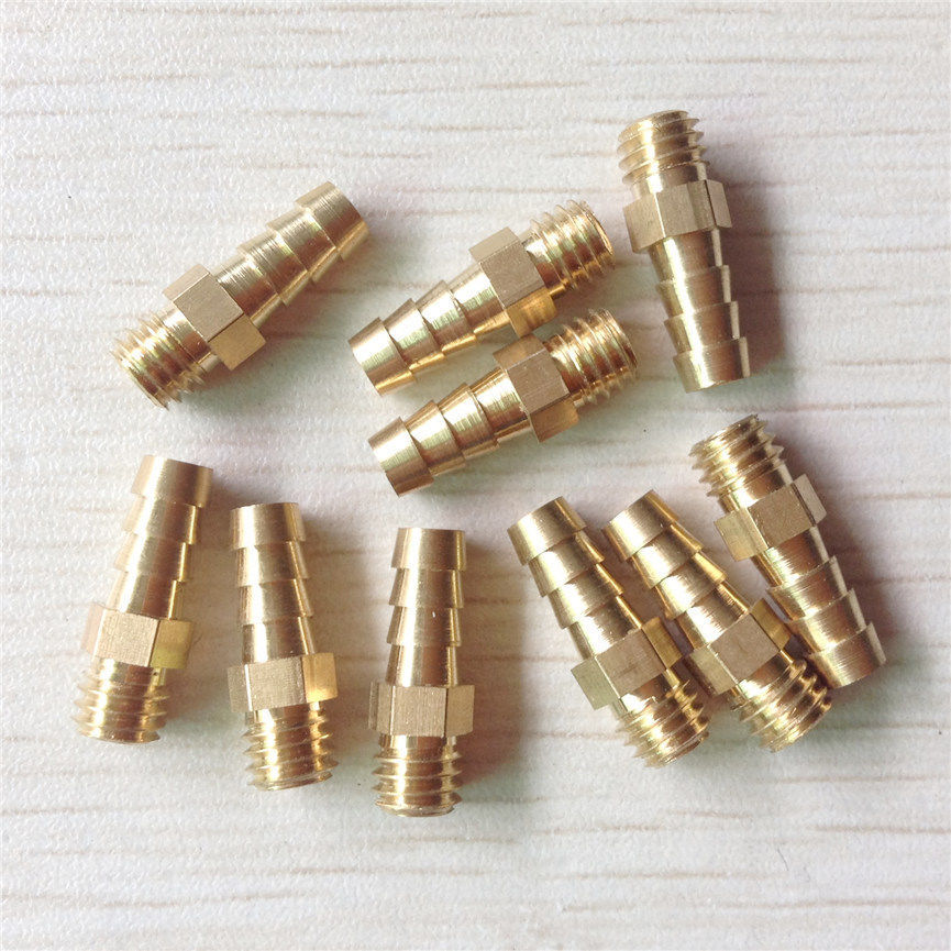 10Pcs Brass M5 Threaded Water Nipples/Outlets for RC Boat #145