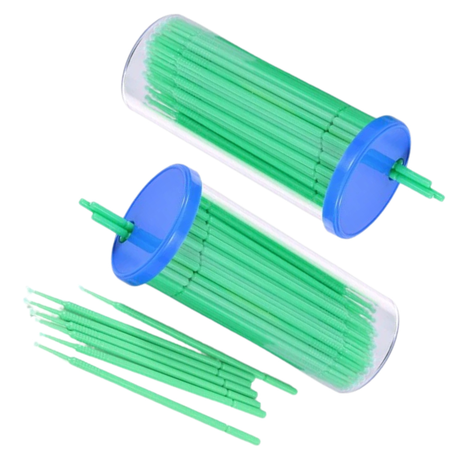 200/ pk Dental Micro brush Applicator Tips - Fine, Green - Disposable