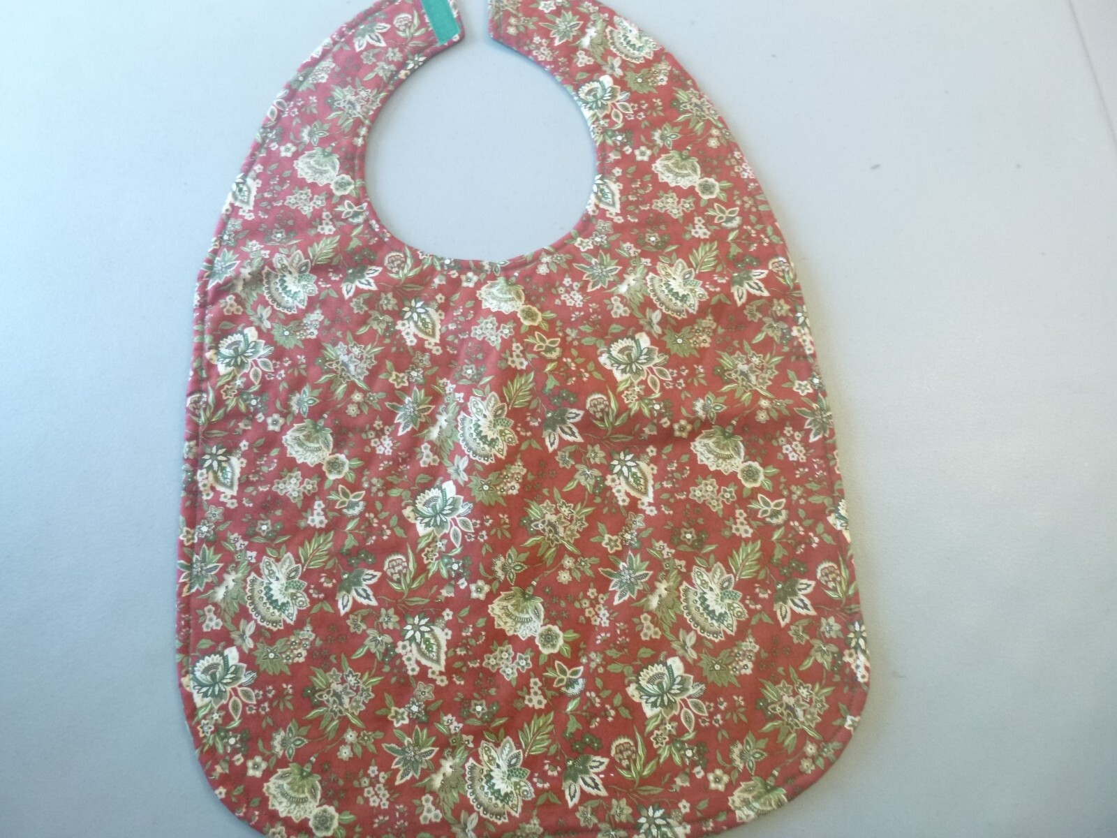 Adult Bib/Clothing Protector double thickness with Quilted Diamond Backing