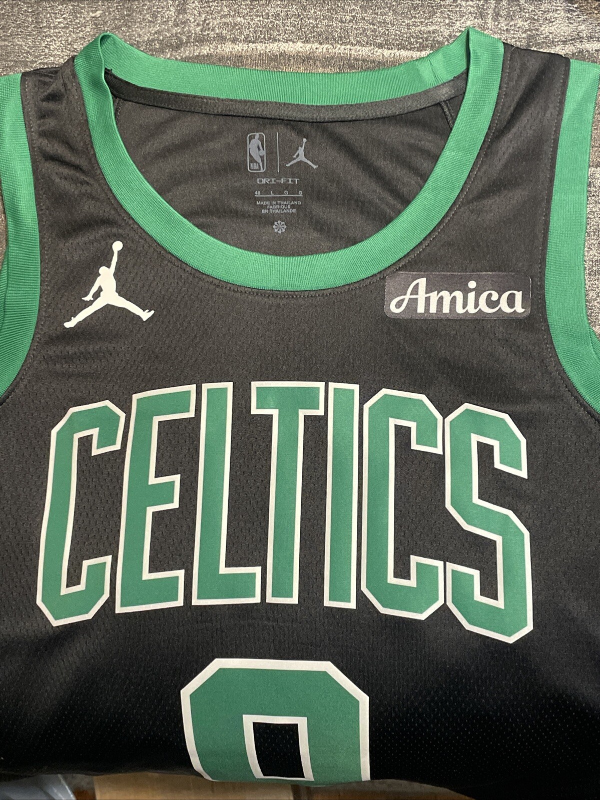Boston Celtics Amica Jersey Patch - Black - Iron On