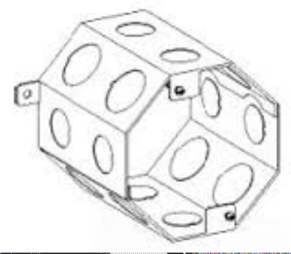Orbit 3CB 3-CB 3" OCTAGONAL CONCRETE BOX ( BOWERS #  903)
