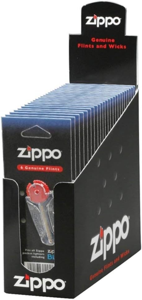 Zippo Flint Cards Full Box 24 Pack 144 Total Flints