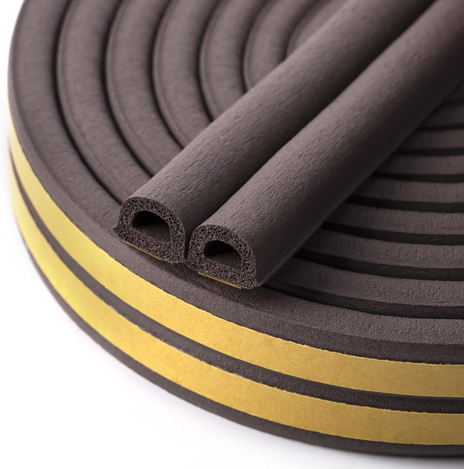 Door & Window Weather Stripping, Soundproof Insulation Seal Strip with Self-Adhe