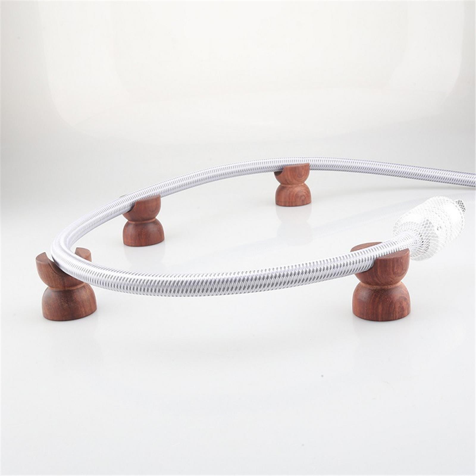 45mm HiFi Rose Wood Speaker Insulation Wire Holder Bracket Support Cable Stand D