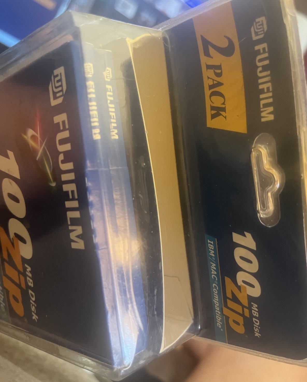 100 MB ZIP DISK 100 FUJIFILM IBM/MAC COMPATIBLE 2 PACK