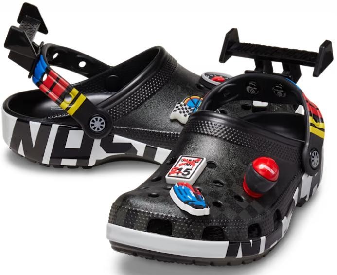 Crocs Nascar Classic Clog BRAND NEW Black Mens and Womens Sizes 5-17  209474