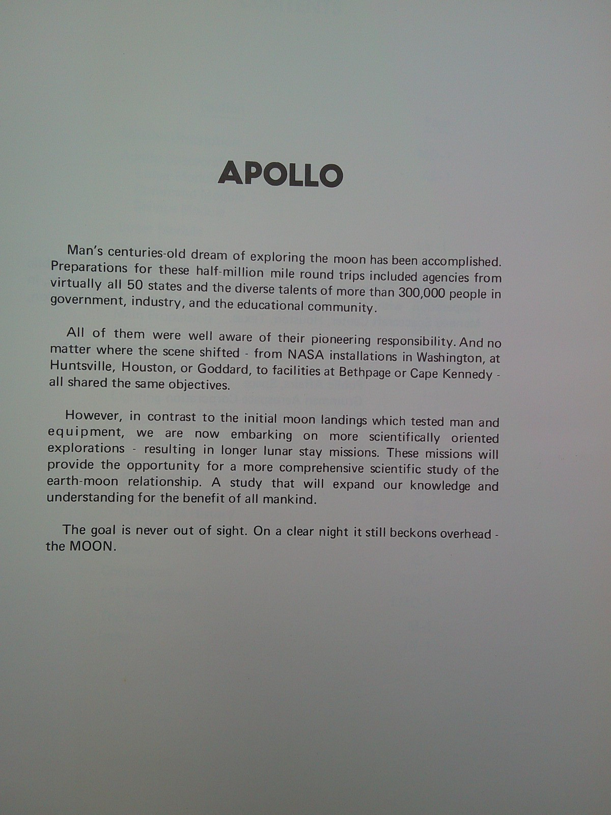 Nasa Apollo Spacecraft News Reference Lunar module Binder