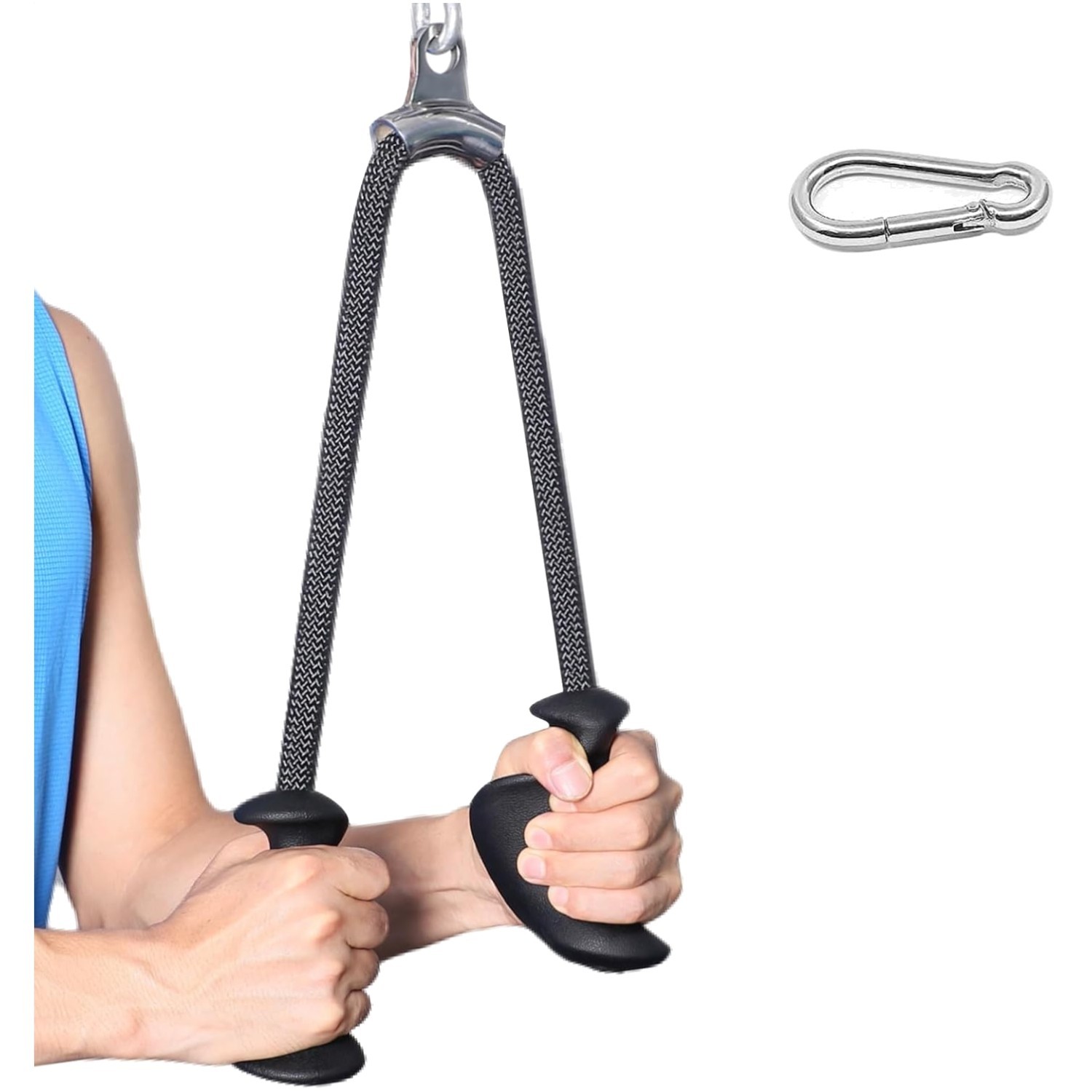 Tricep Rope – Unisex Heavy-Duty Nylon with Secure Rubber Ends