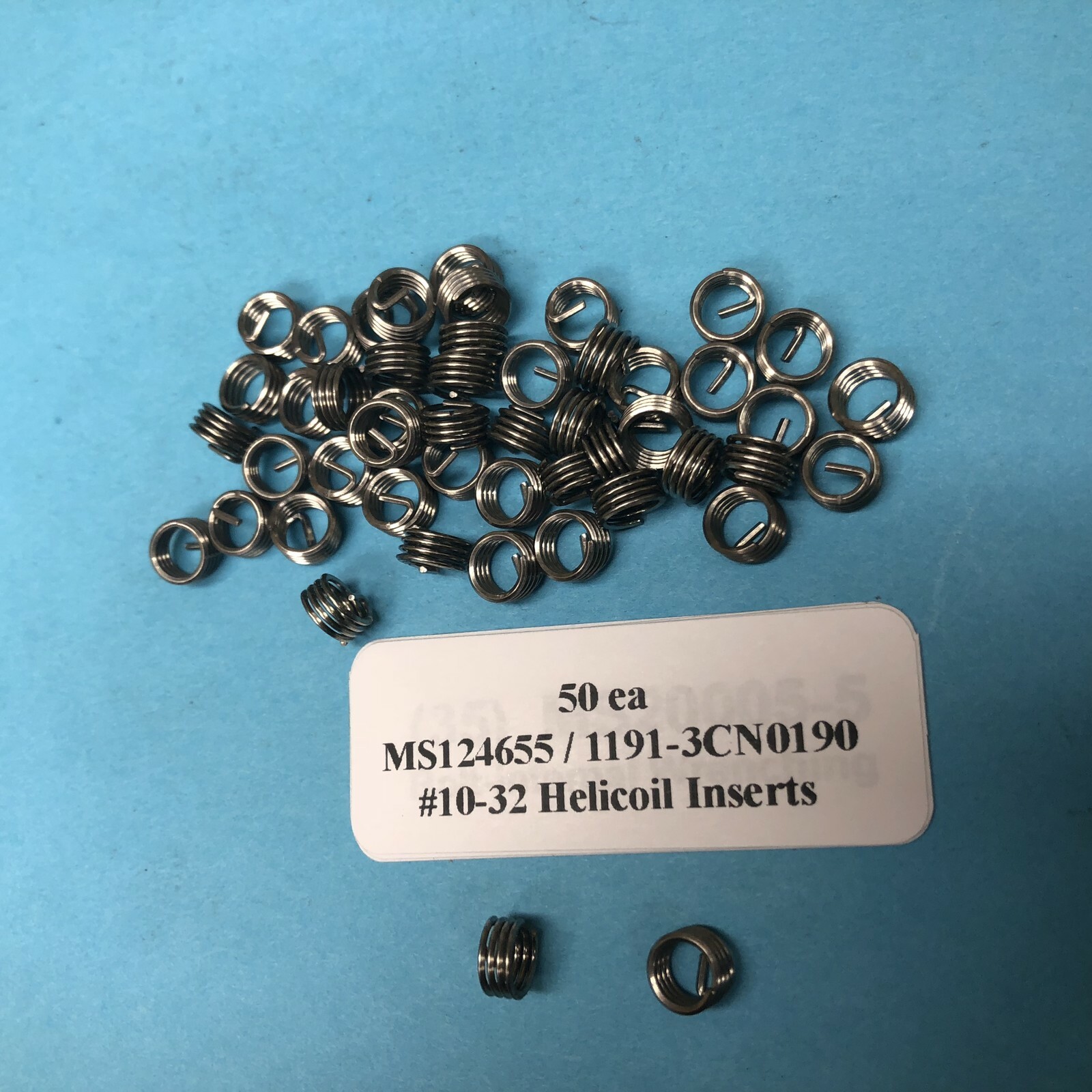 Helicoil #10-32 Helical Inserts Stainless 1191-3CN-190 / MS124655 (50)