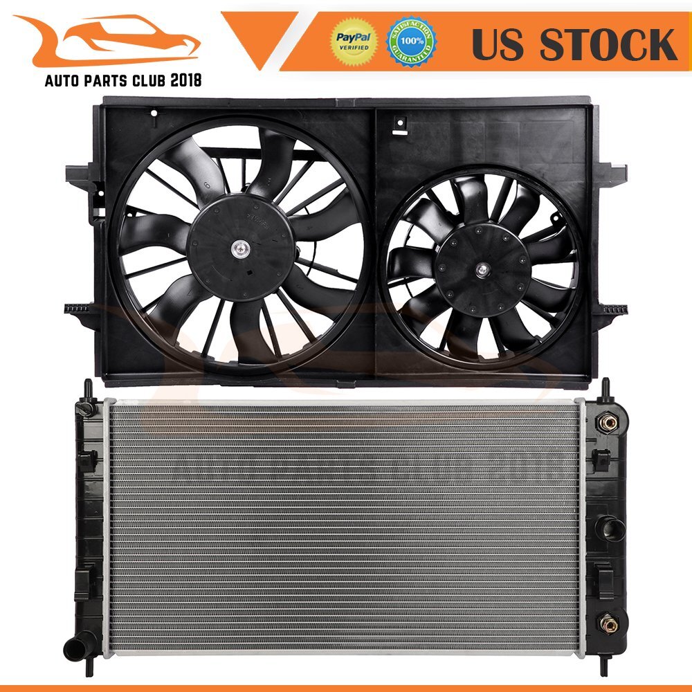 Automotive Radiator and Cooling Fan Assembly Fit for 2007 2008 2009 Saturn Aura