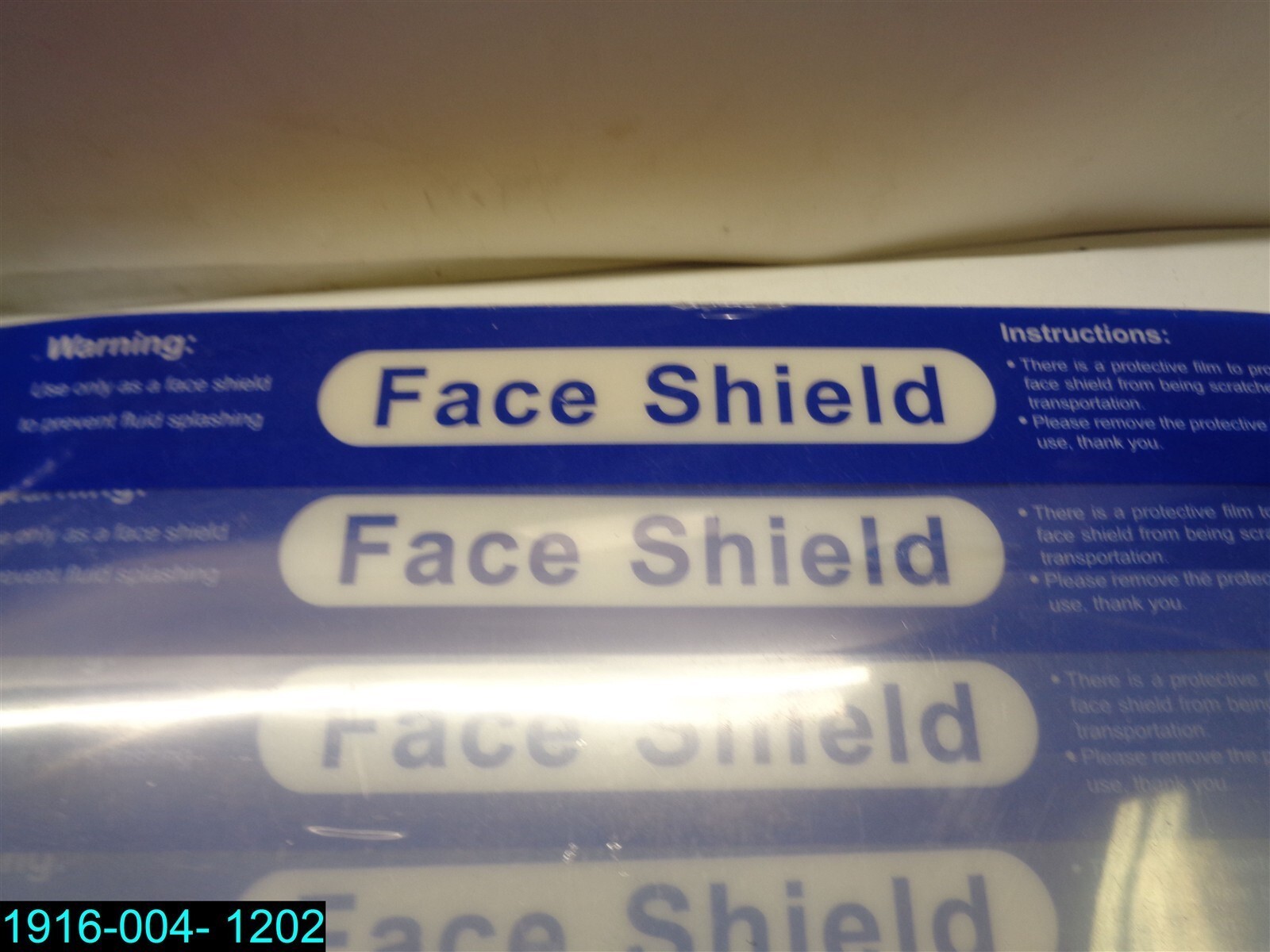 QTY=23: Clear Protective Face Shields