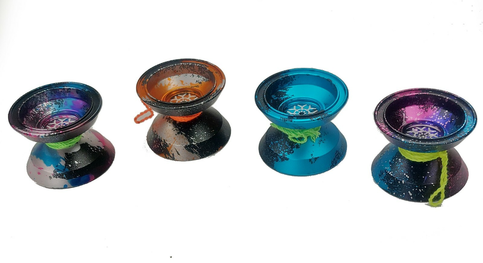 Acid Unresponsive Professional Magic Trick YoYo Anodized Metal Orange Splash