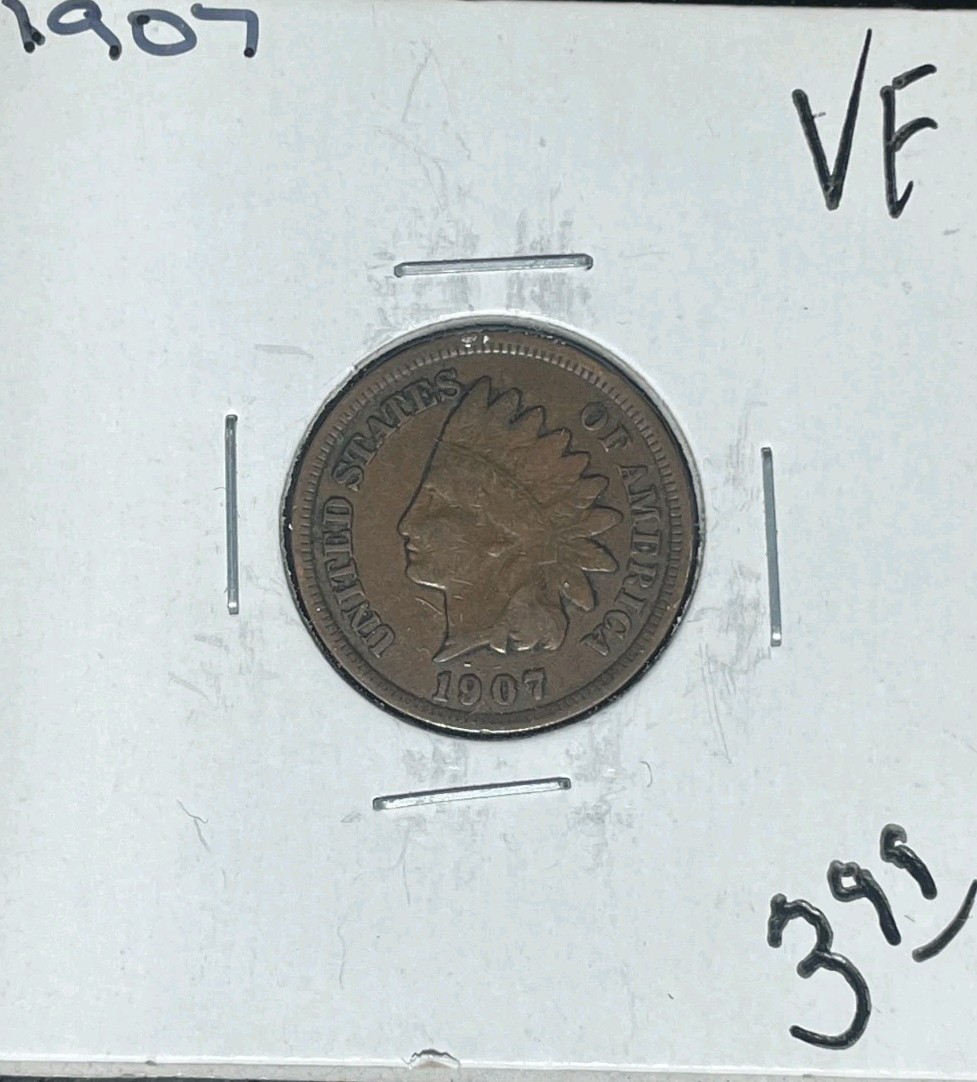 1907 INDIAN HEAD CENT - VF ~NICE COIN~