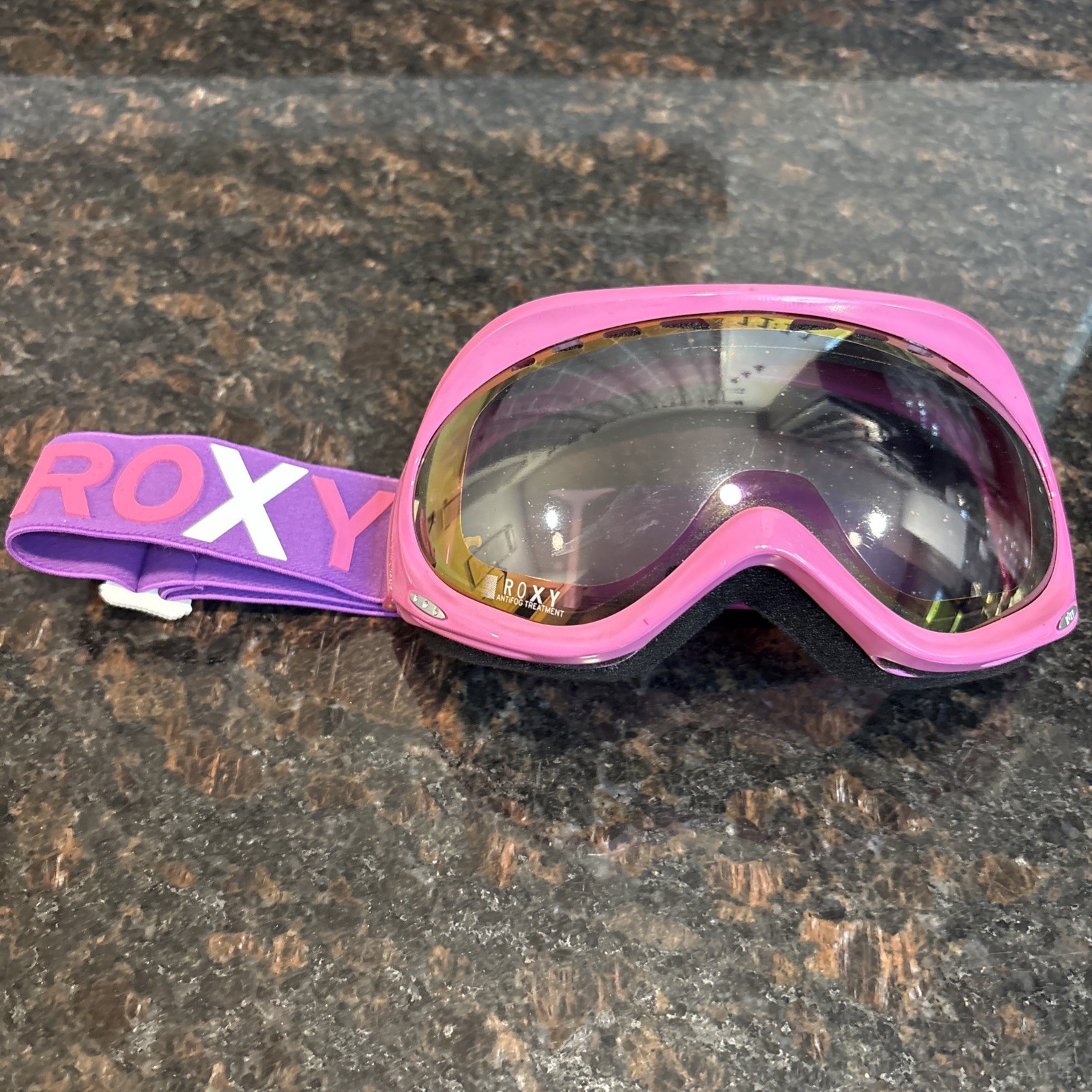 Roxy Loola 2.0 Ski + Snowboard Goggles Pink Girls Uv Protection Anti-Fog Treat
