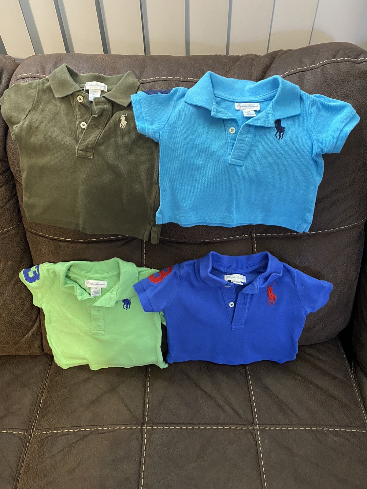 4 Baby Ralph Lauren Shirts Size 3 Months (4D12)