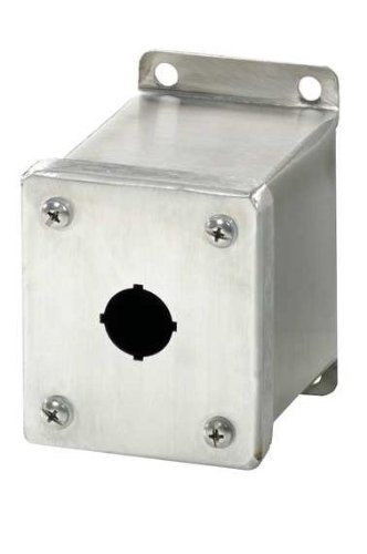 Rittal 8017664 14 Gauge Carbon Steel Pushbutton Box, 2-23/32"x 3-7/32"x 3-29/64"