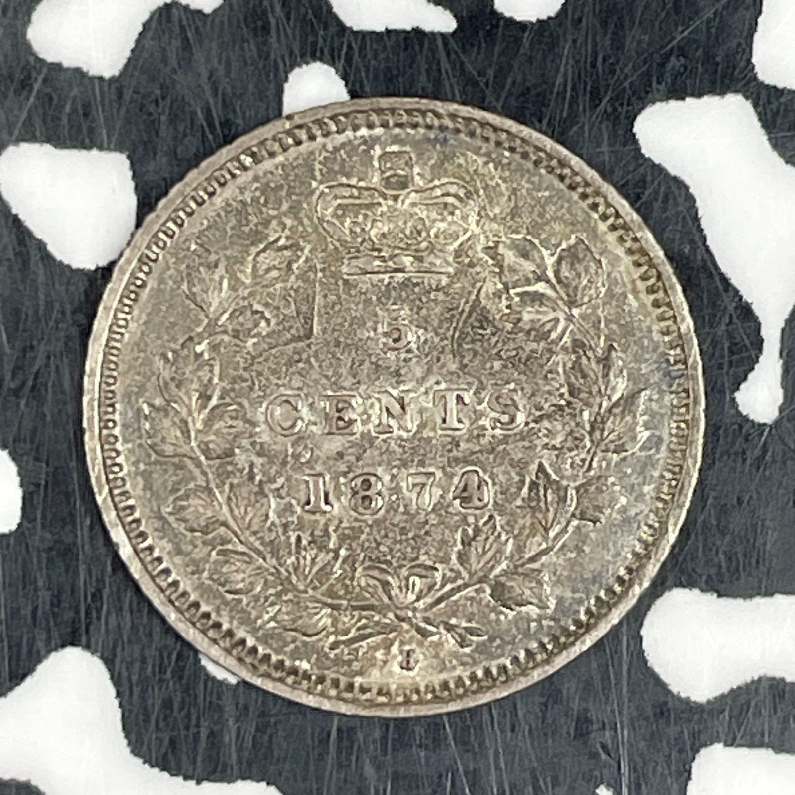 1874-H Canada 5 Cents Lot#JM0711 Silver! Nice!