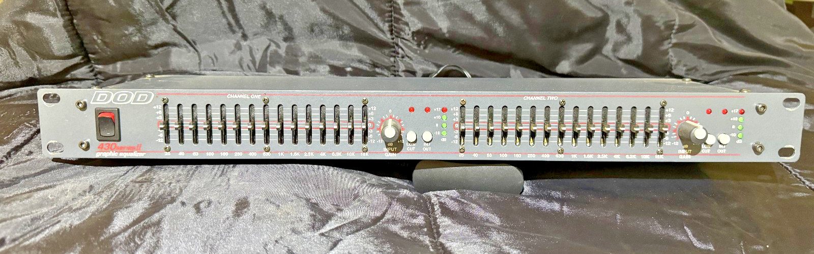 DOD 430 Series II Rackmount 15-Band Stereo Graphic Equalizer EQ - Tested Working