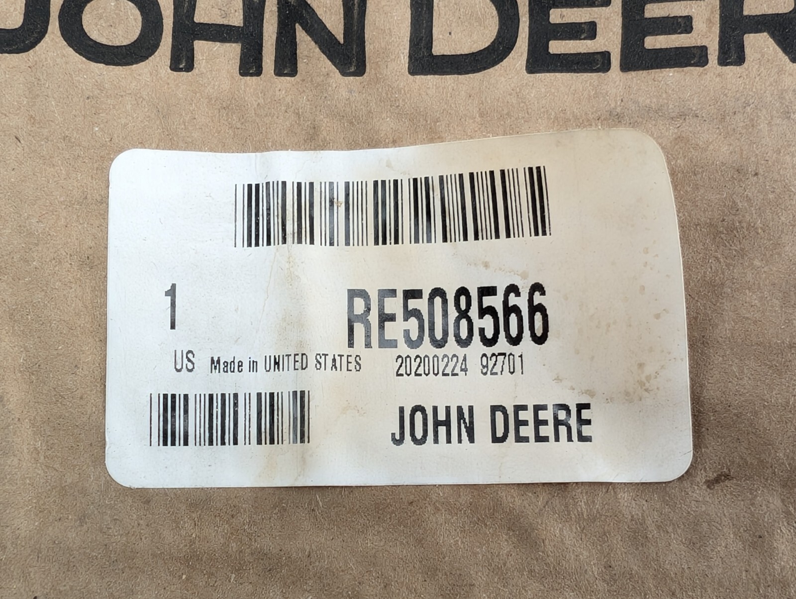John Deere RE508566 OEM Water Pump Insert (New)