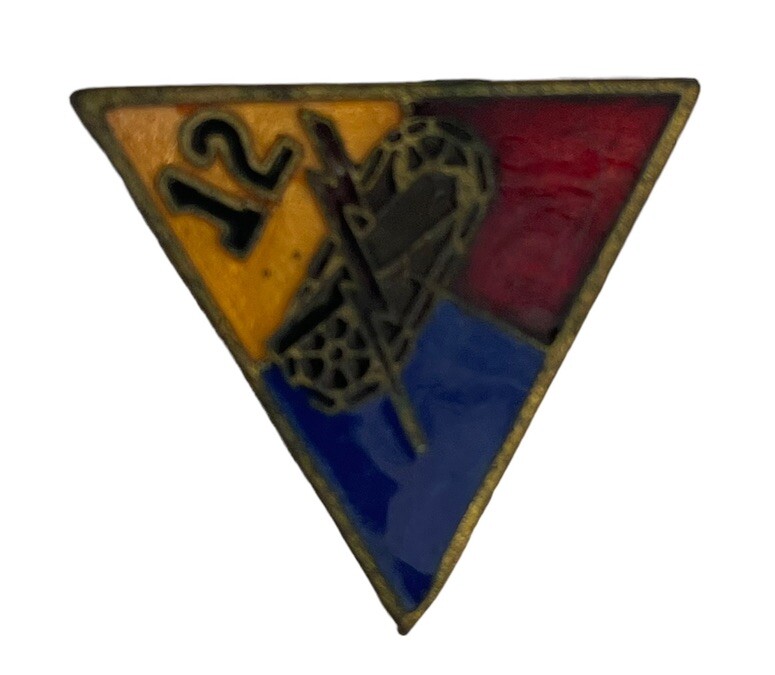 Infantry Division Lapel Miliary Pin Army D12 Crest Original