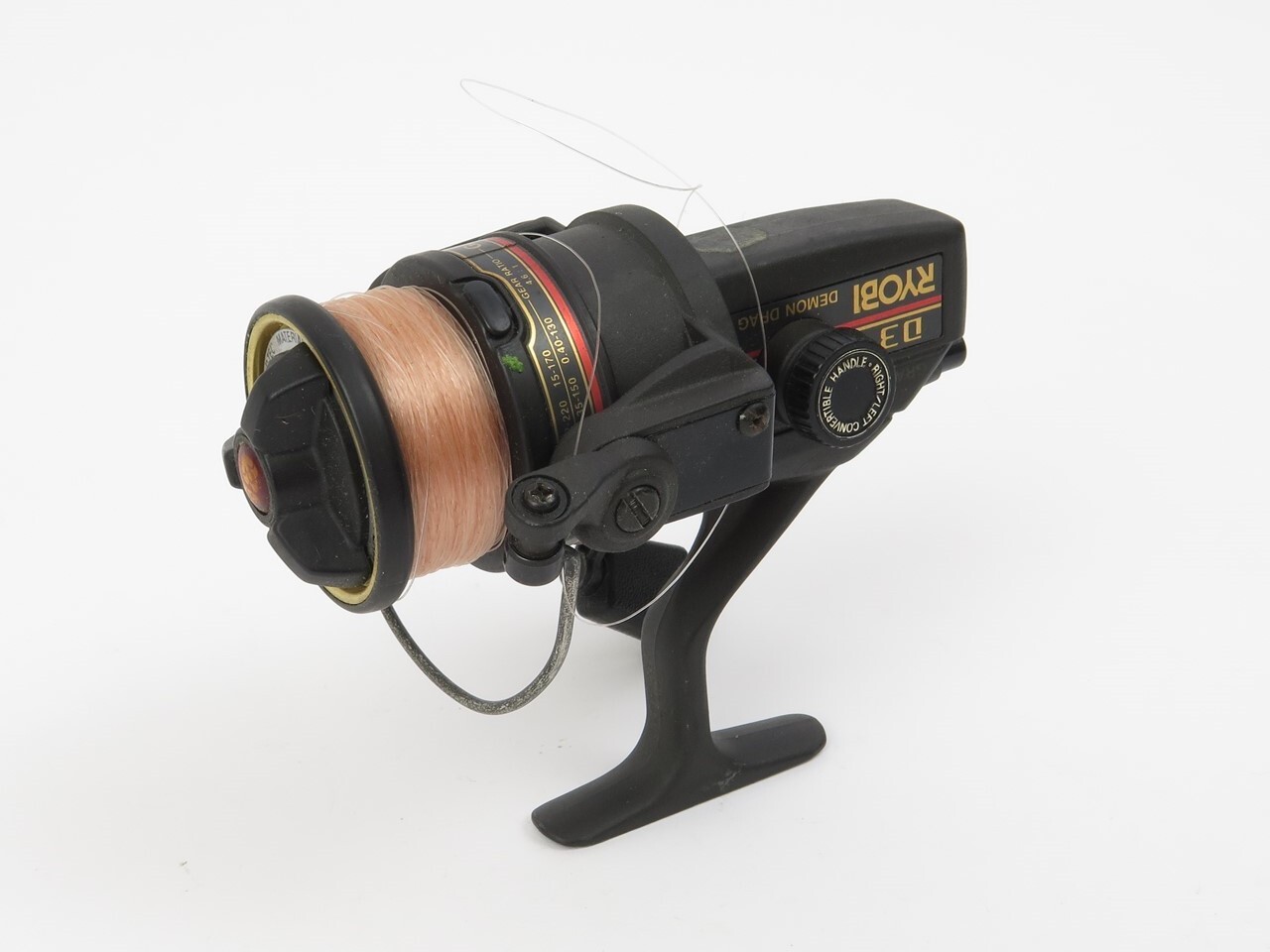RYOBI D3 Spinning Reel Fishing Demon Drag Graphite