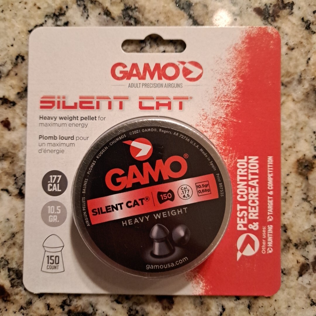 Gamo 632273354W SILENT CAT PELLETS .177 CAL. TINS OF 150 - C17
