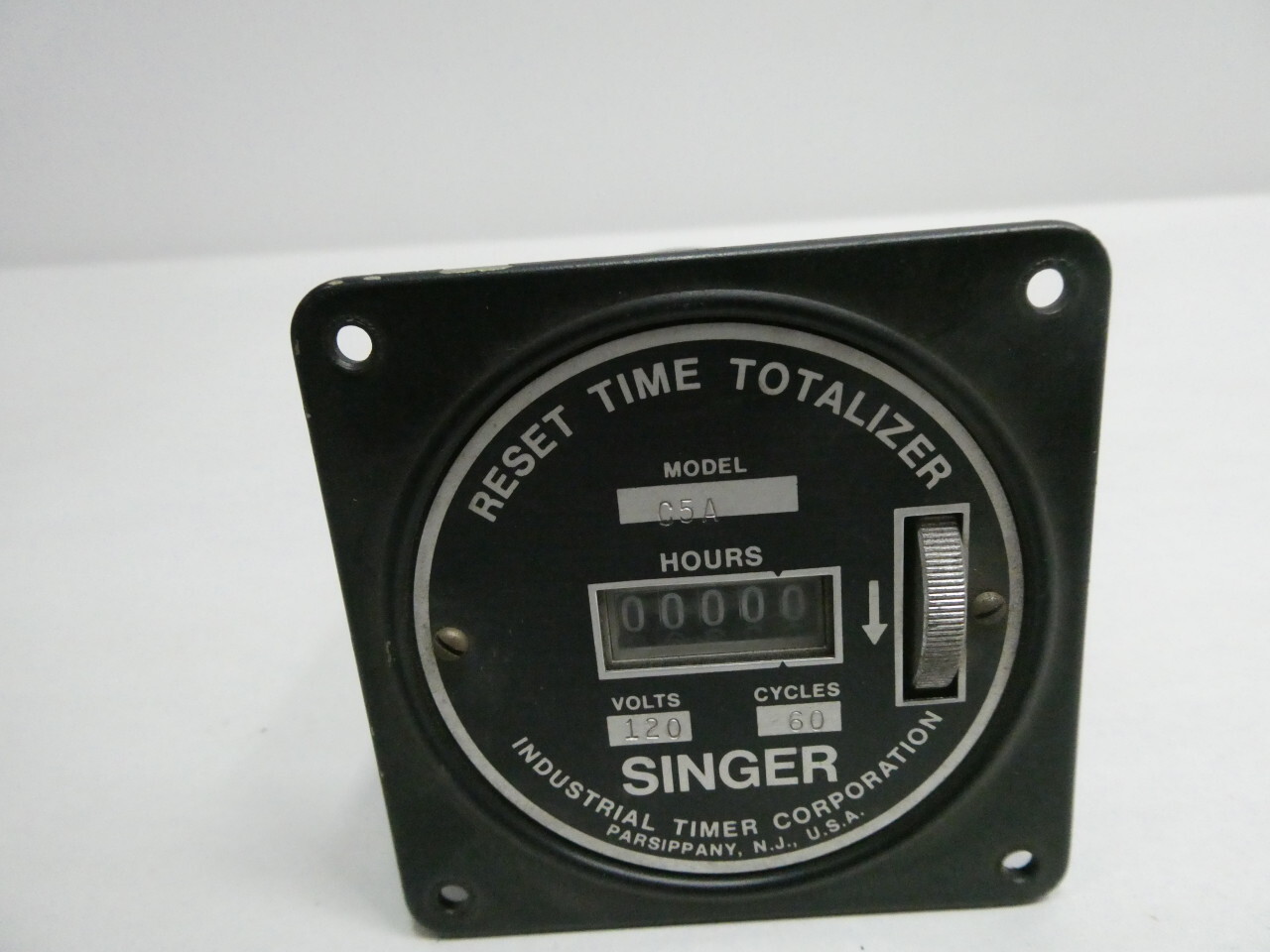Singer C5A Reset Time Totalizer 120v-ac