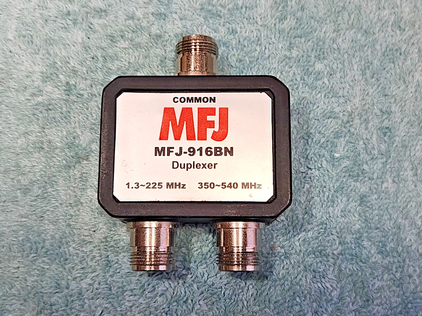 MFJ-916BN Duplexer 1.3-225 MHz 350-540 MHz Type N For Ham Radio Dual Band mobile