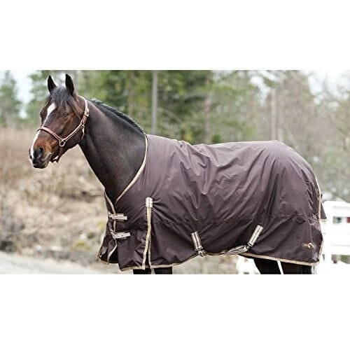HORZE Polyester Winter Rug - Dark Brown - 155cm/84"