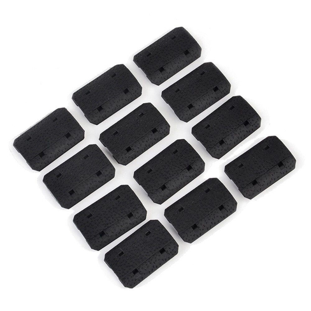 12PC Tactical Rail Protector Cover for M-LOK 2 Type Low Profile Rail Accessories