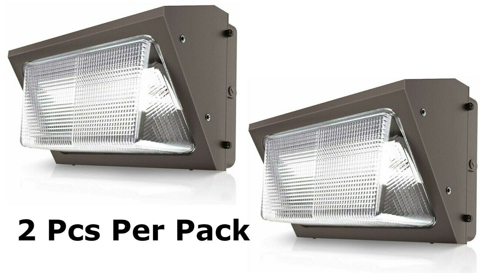 2-Pack 125Watt LED Wall Pack light 14000Lm 5000K Replace 600HID -UL DLC-Outdoor