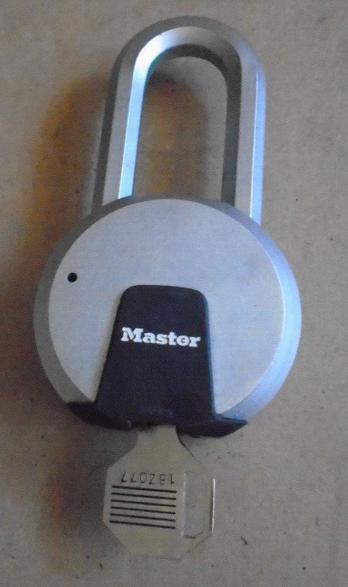 Master Heavy Duty Boron Carbide Magnum 4-1/2" Lock with Key