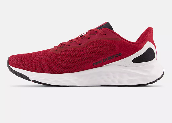 New Balance Running Shoes Mens 12 Crimson Red White Arishi V4 Fresh Foam Sneaker