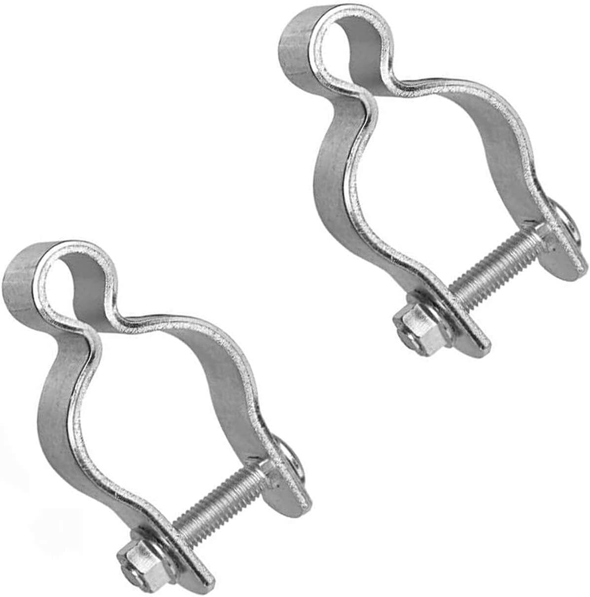 2 Pack 2-3/8inch Chain Link Fence Frame Gate Post Hinge/Galvanized Steel Zinc Pl