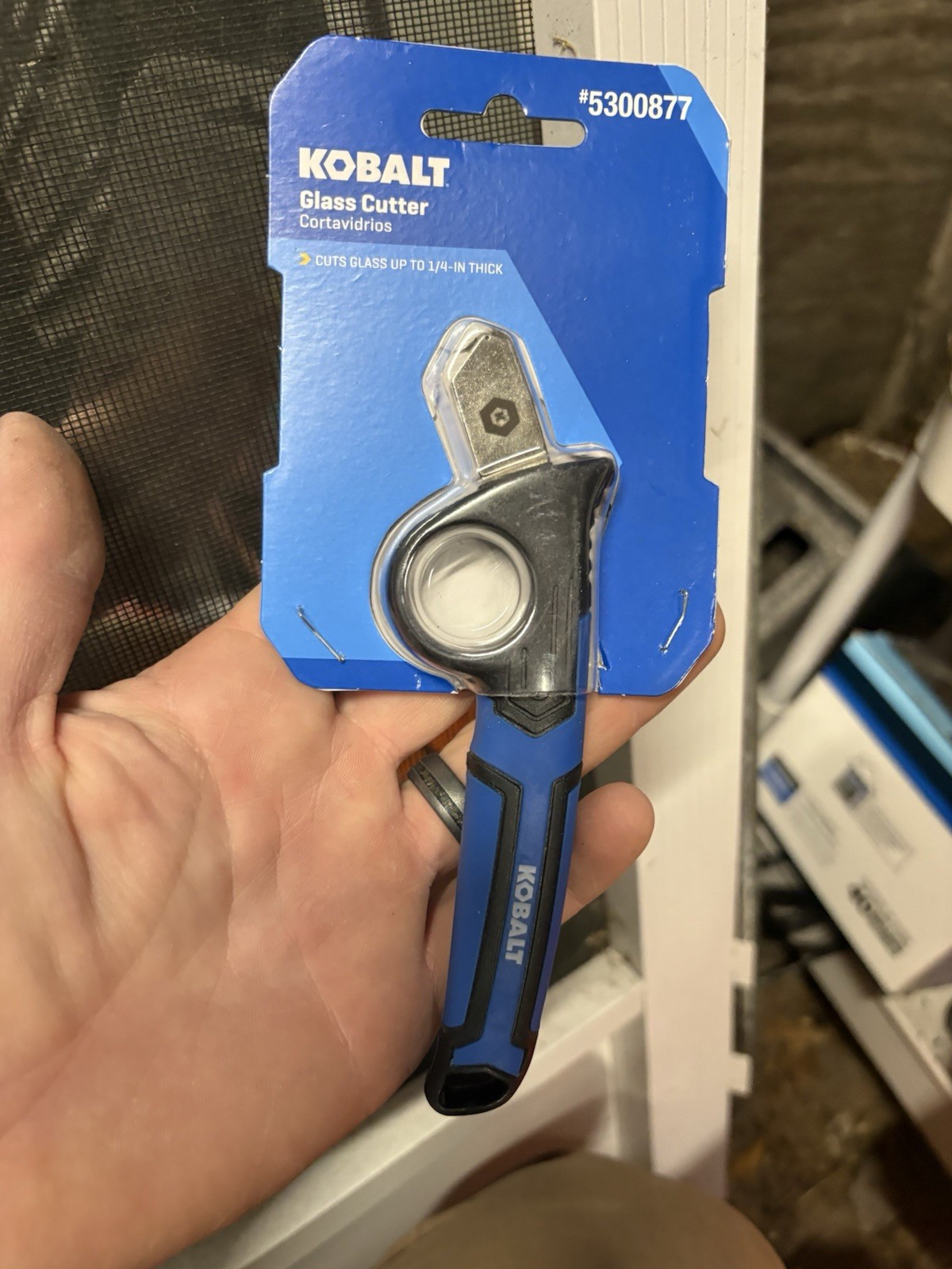 Kobalt Glass Cutter 5300877 Model 19757 for Glass up to 3/16 in. Thick
