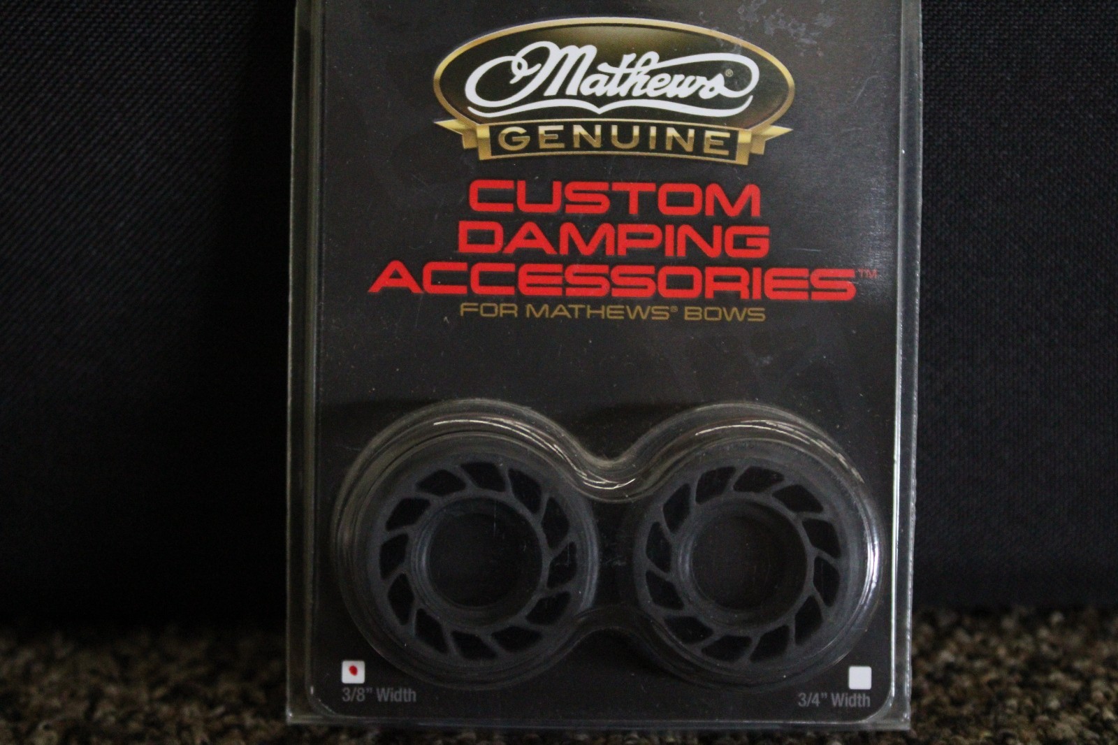 Mathews Genuine 3/8" Black Dampers - Custom Harmonic Dampening Rubber Silencers