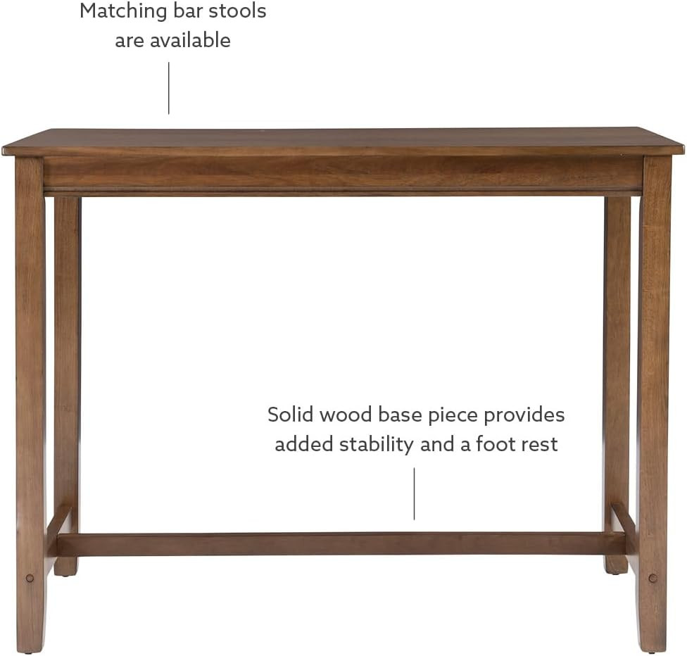 Claridge Rustic Wood 36 Inch Height Pub Table
