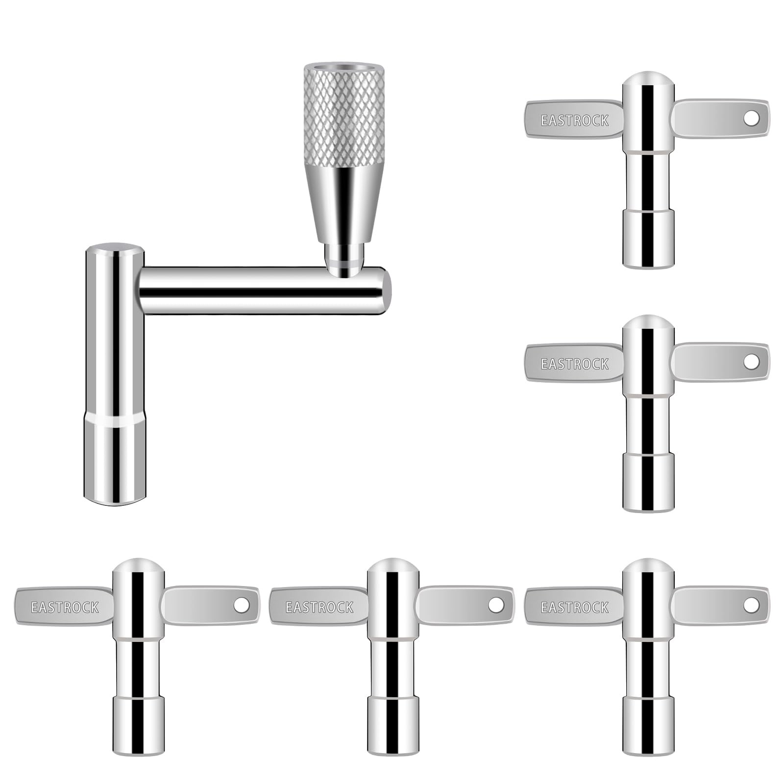 Drum Keys 5Pack with Continuous Motion Speed Key Universal Drum Tuning Key Pe...
