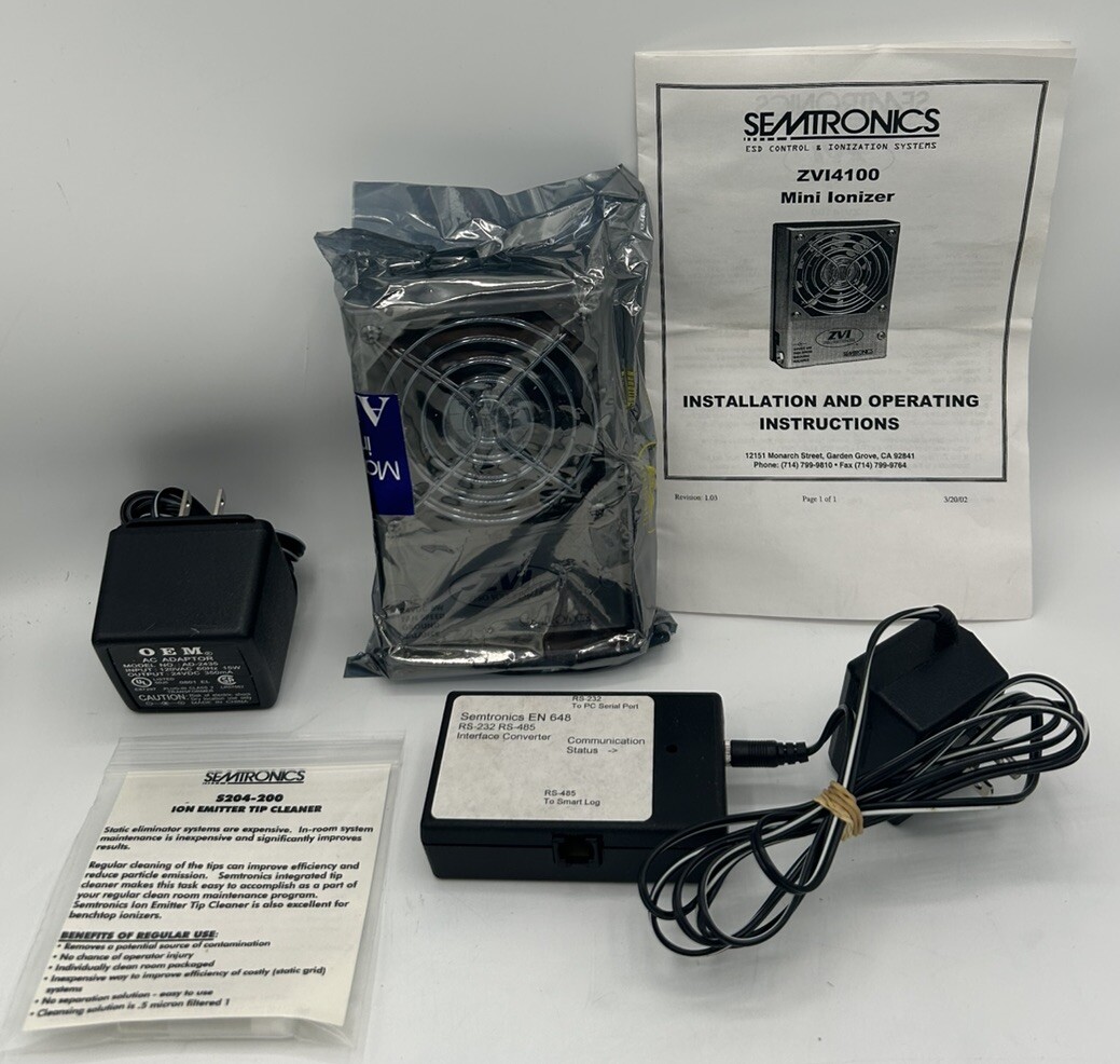 Semtronics Mini Ionizer Model ZVI4100 Zero Volt Ionizer NEW Sealed