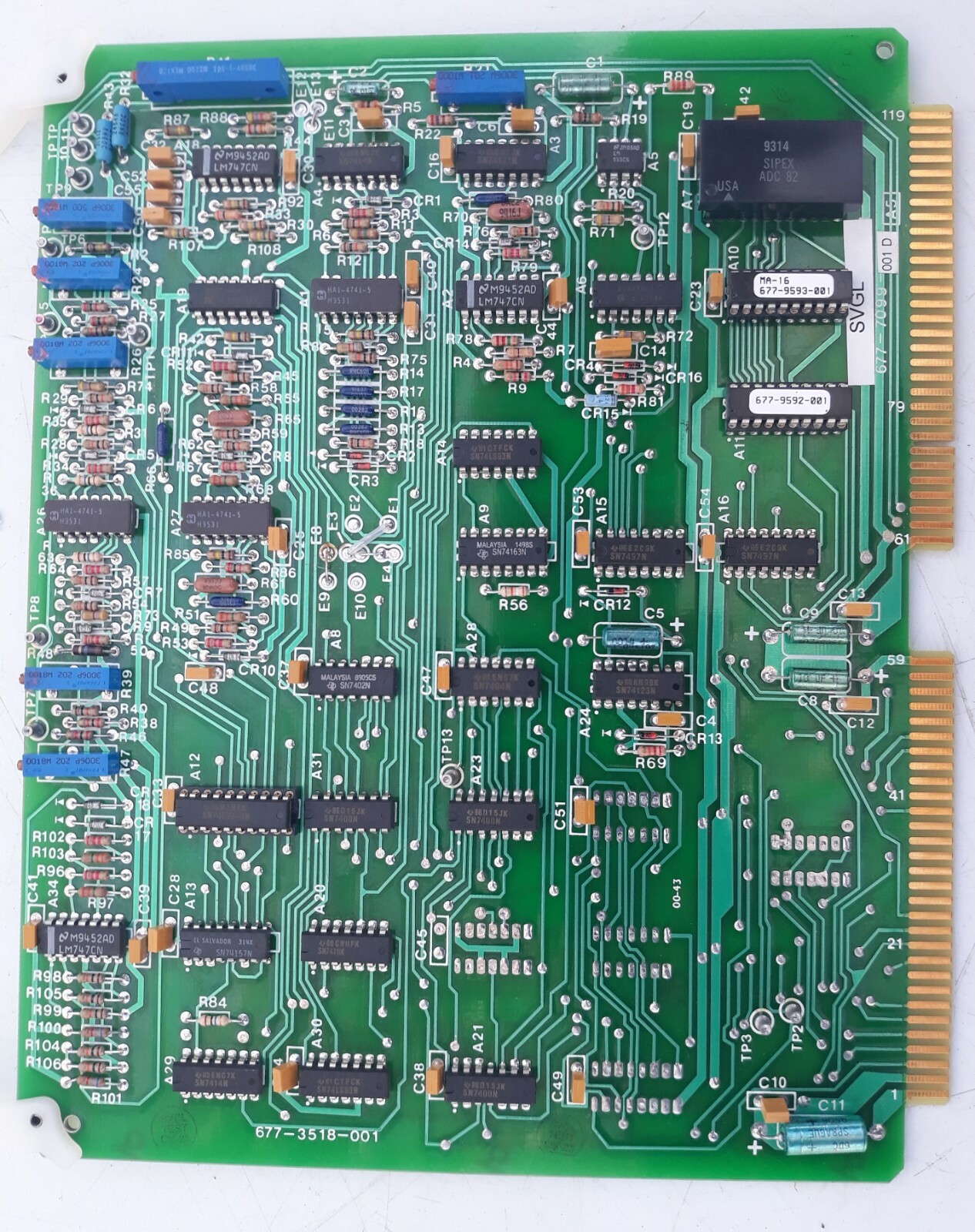 Perkin-Elmer 677-7099-001 D Circuit Board PCB Card A5