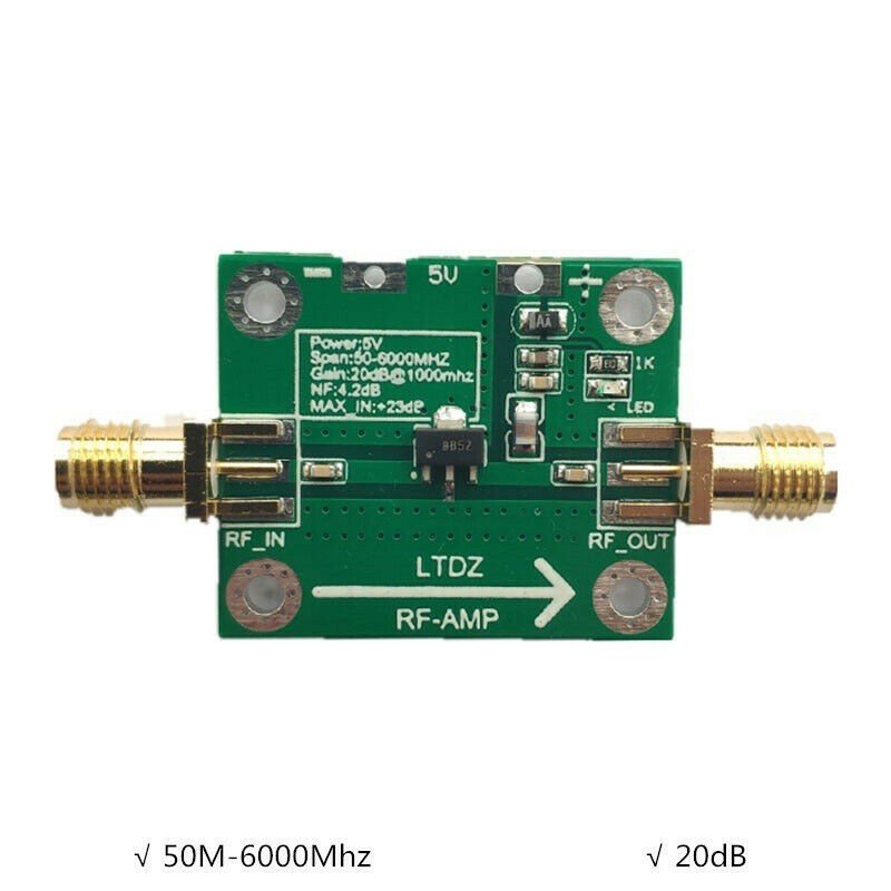 4.2db Power RF Amplifier Board 50M-6000Mhz Transmitter Circuit Module SBB5089 e