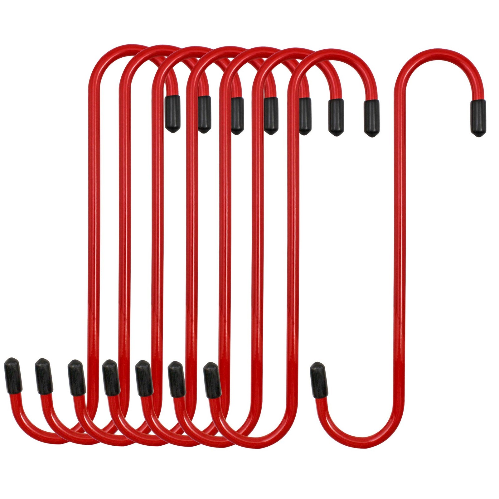 4LIFETIMELINES Brake Caliper Hanger Hooks, Durable Steel, Red Pack of 8,