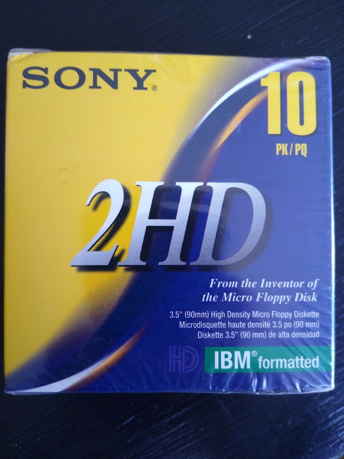 SONY Micro Floppy Disks 2HD 3.5" Double Sided Formatted Sealed Box