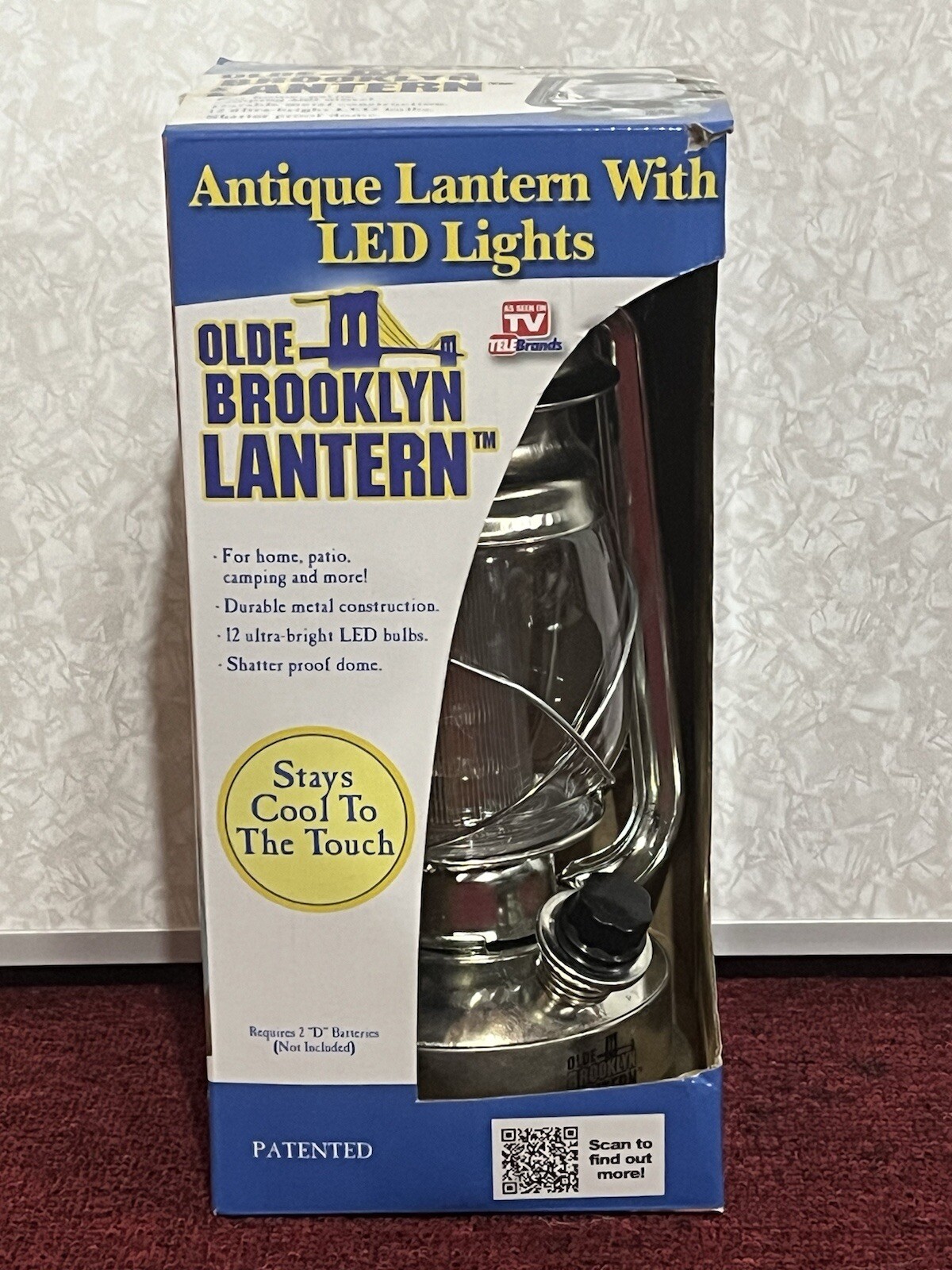TeleBrands Olde Brooklyn Lantern Antique With LED Lights Handheld Lamp