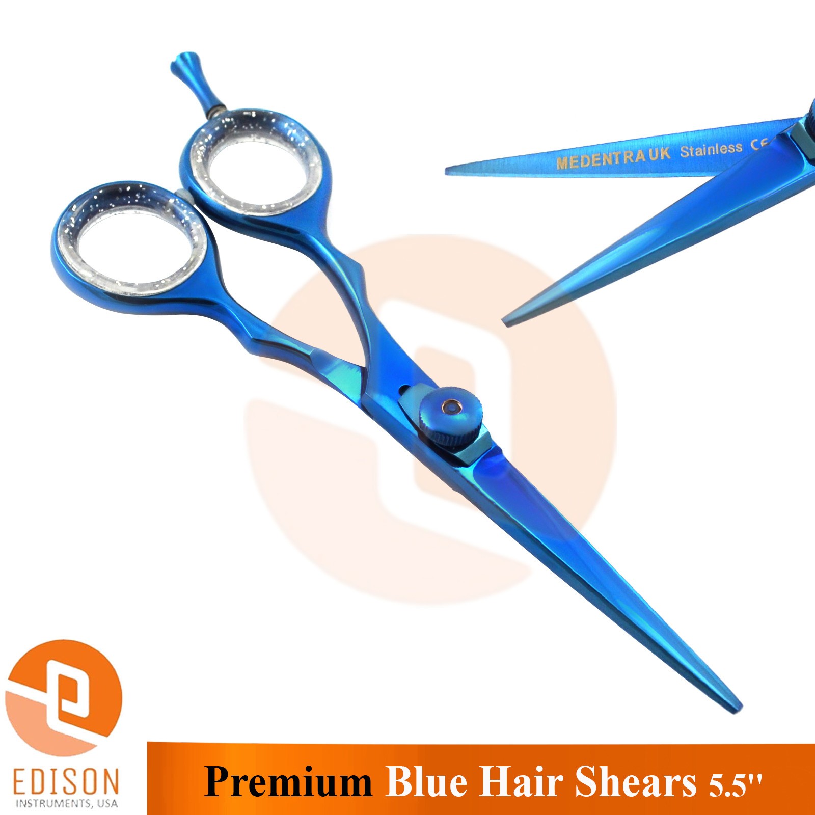 Professional Hair Cutting Scissors Barbers Stylists Premium Blue Hair Shears 5.5