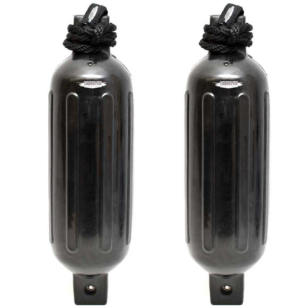 Shoreline Boat Fenders SL50502 | 5 1/2 x 20 Inch Black (Pair) Bumper
