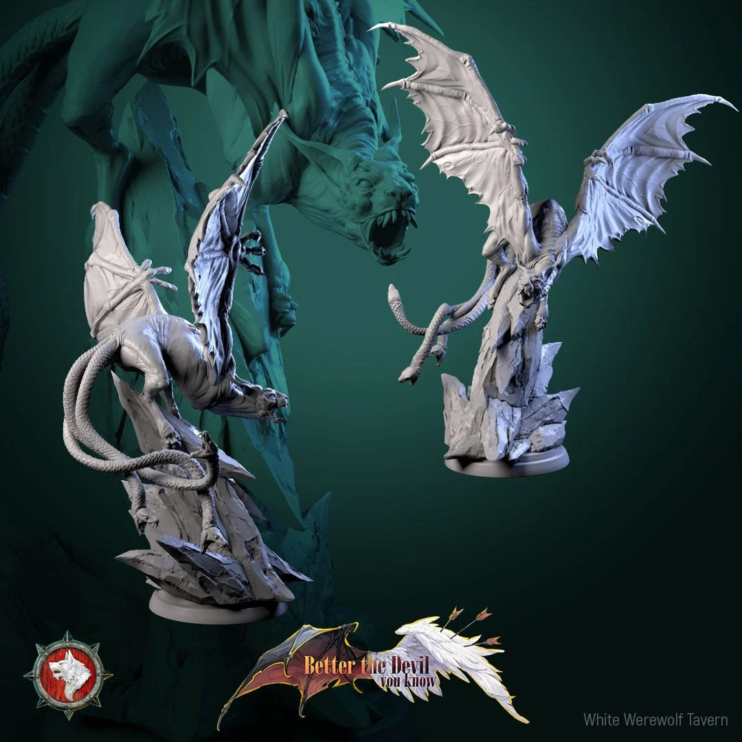 Winged Hellcat - Resin Tabletop Miniature