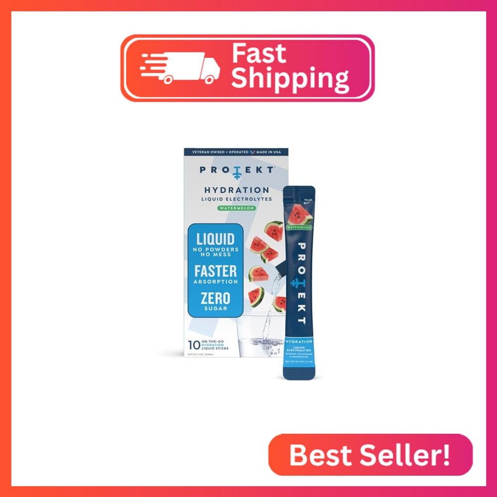 PROTEKT Electrolyte Packets for Recovery & Hydration | Organic & Sugar-Free Elec